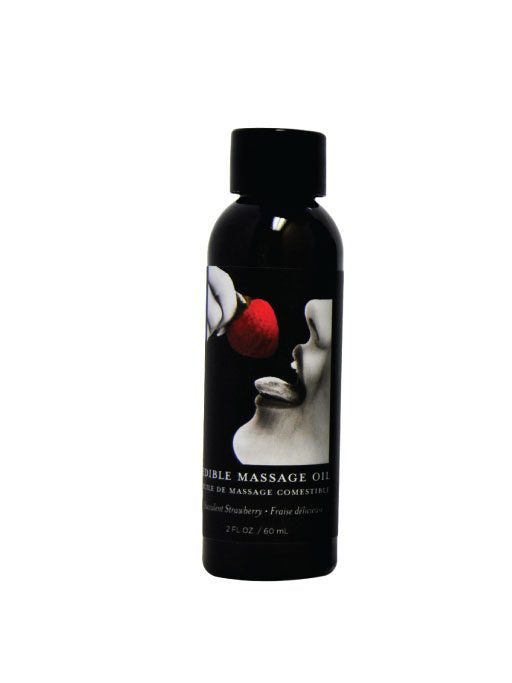 Edible Massage Oil Strawberry 2 oz