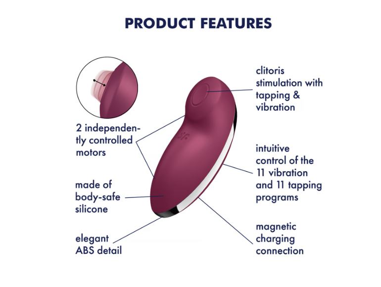 Satisfyer Tap & Climax 2 Red (net)