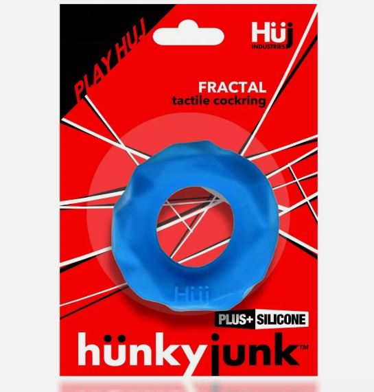 Hunkyjunk Fractal Cockring Teal Ice (Net)