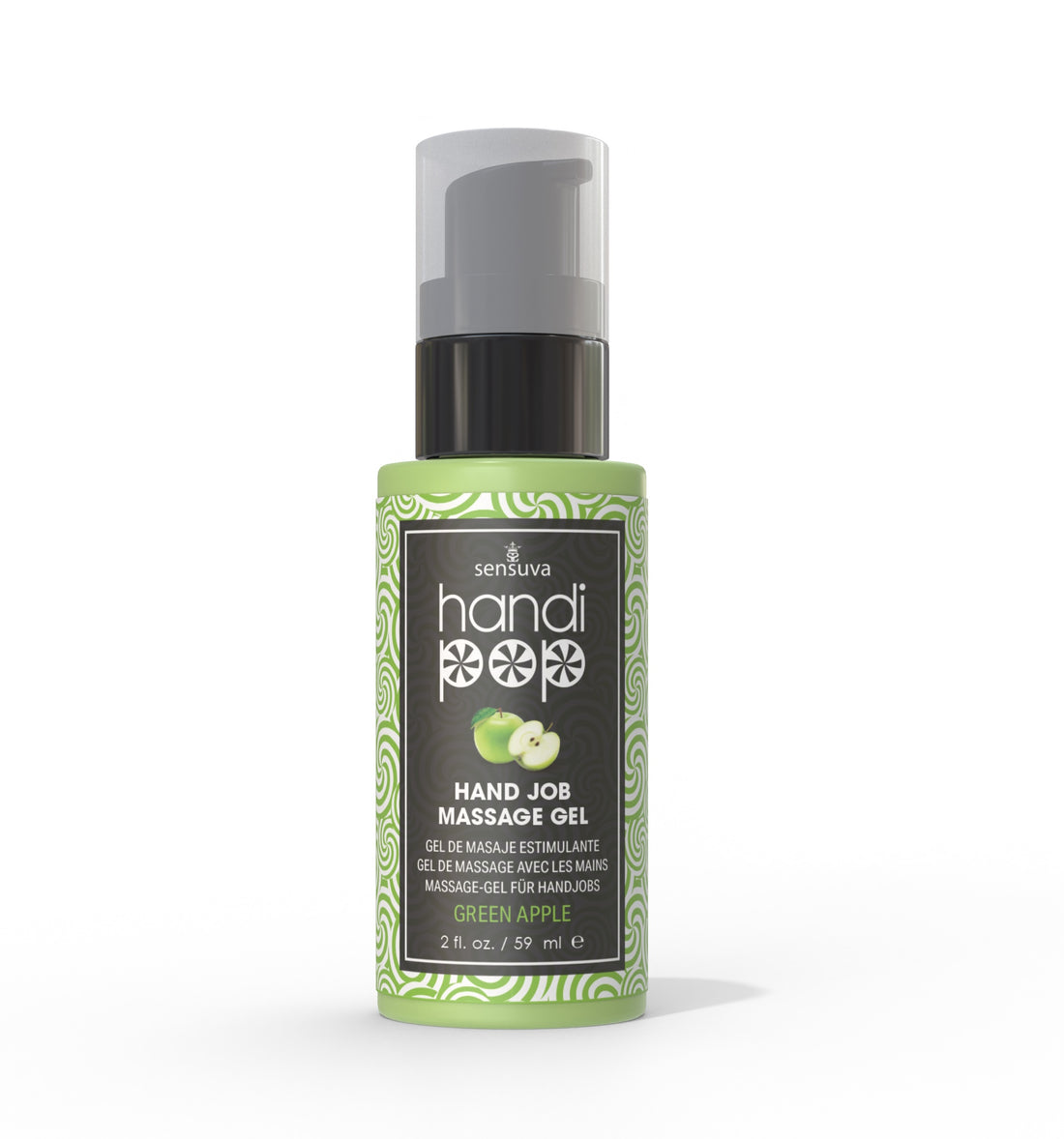 Handipop Edible Massage Gel Green Apple 2 oz