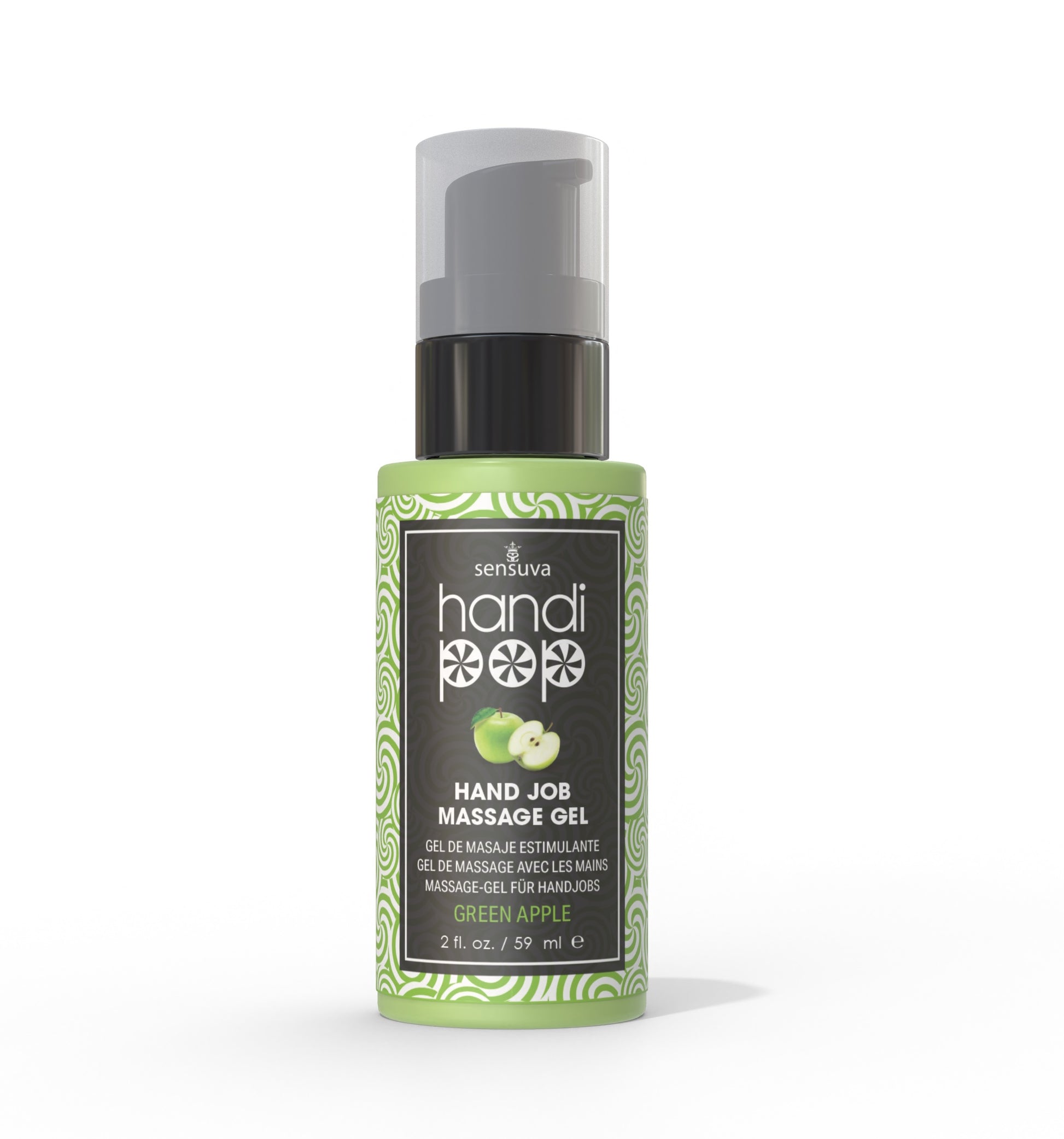 Handipop Edible Massage Gel Green Apple 2 oz