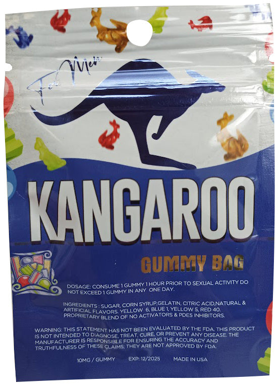 Kangaroo For Him Blue Gummy 1Pc (Net)