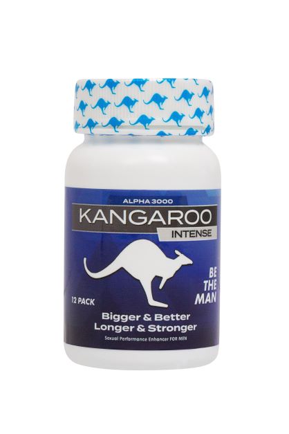 Kangaroo For Him Mega 3000 Blue Bottle 12 Pc (Net)