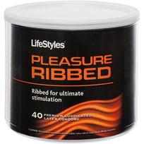 (D) Lifestyles Pleasure Ribbed 40Pc Bowl
