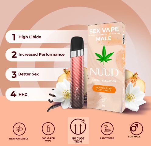 Sex Vape Male Peach Vanilla