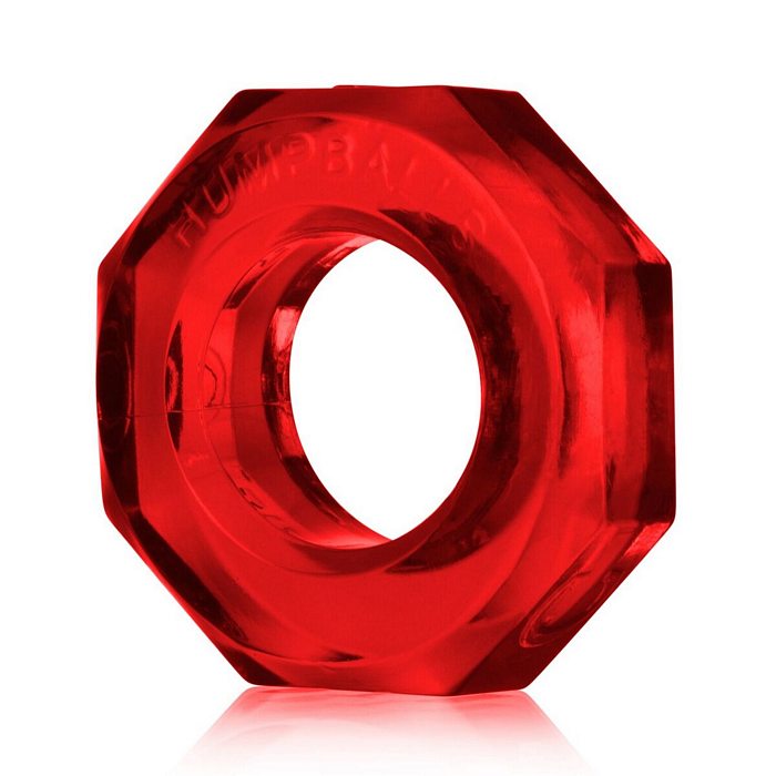 Humpballs Cockring Atomic Jock Clear Red (Net)