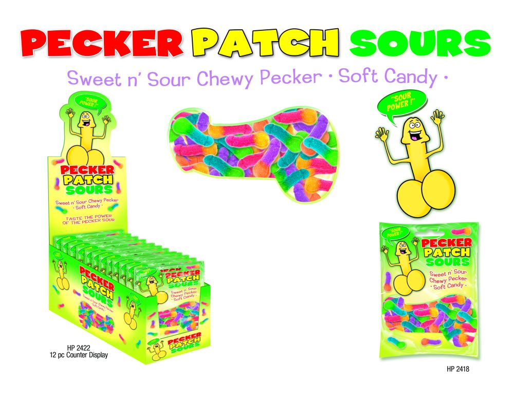 SOUR PECKER PATCH DISPLAY(12PCS)