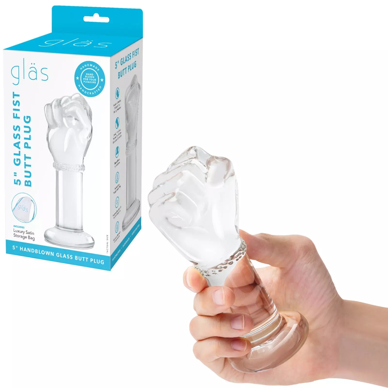 Glas 5In Glass Fist Butt Plug