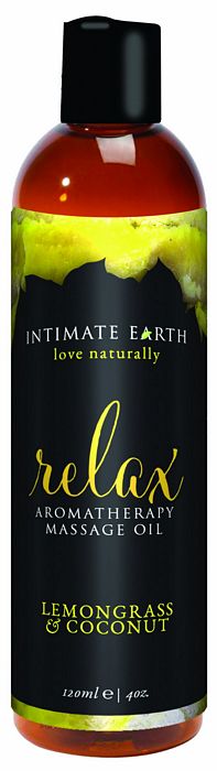 Intimate Earth Relax Massage Oil 4OZ