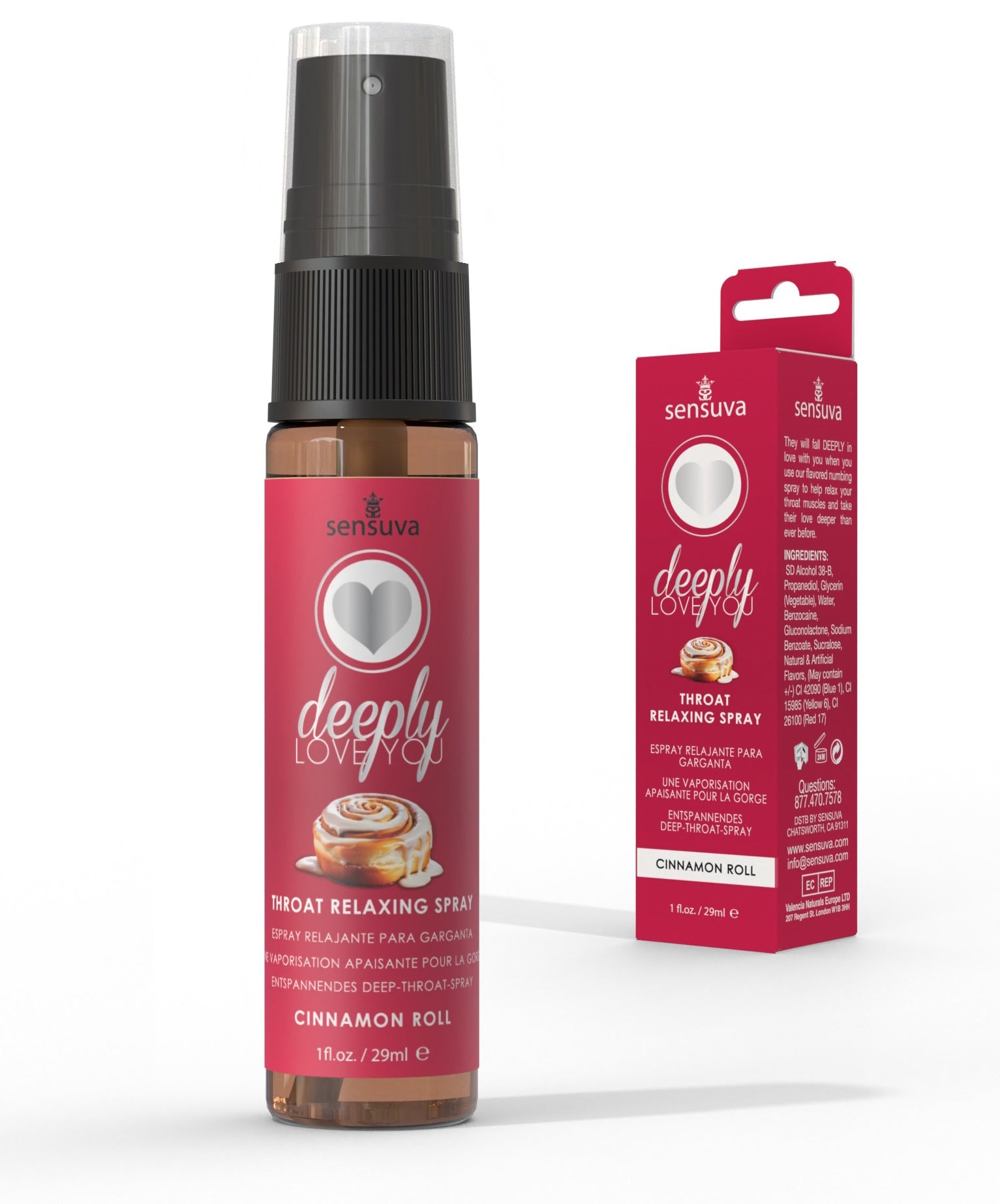 Deeply Love You Throat Spray Relaxing Cinnamon Roll 1 Fl oz
