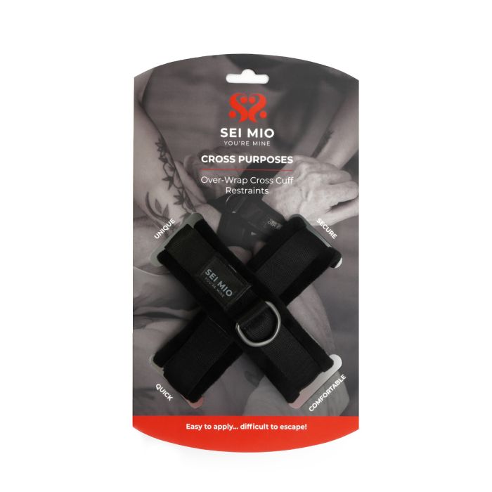 Sei Mio Cross Purposes Over Wrap Cross Cuff Restraints