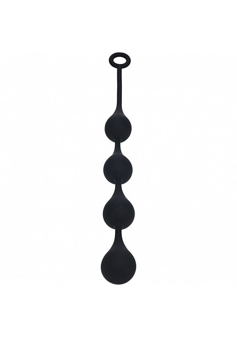 Levelz Waterdrop Silicone Anal Balls L 40Mm Black