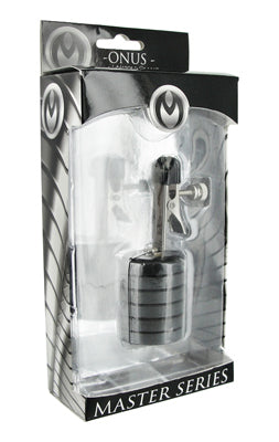 Master Series Onus/Nipple Clamp W/Weights