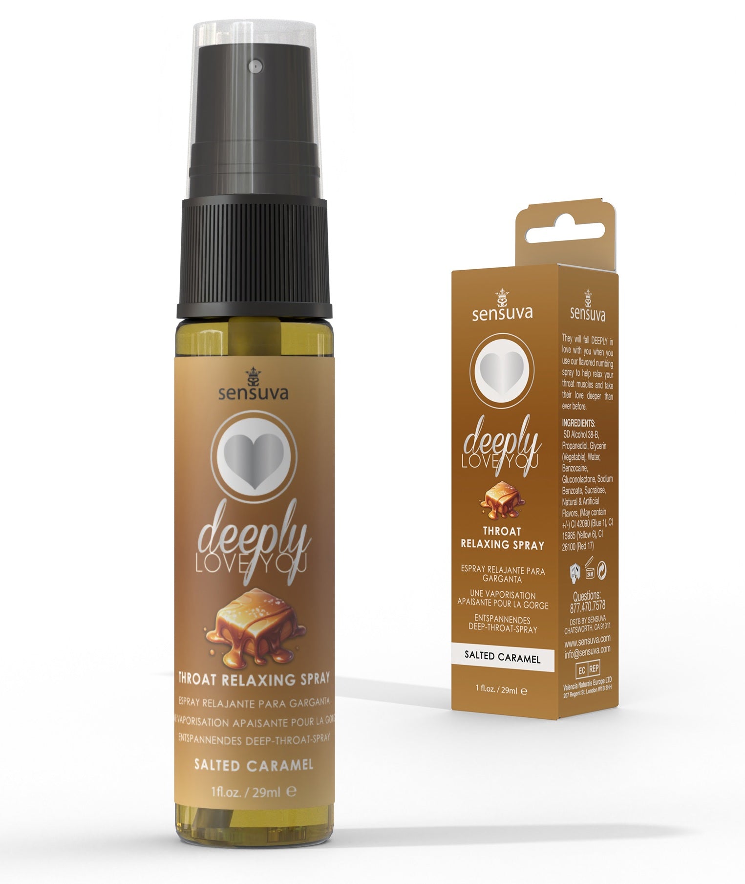 Deeply Love You Throat Spray Relaxing Salted Caramel 1 Fl oz