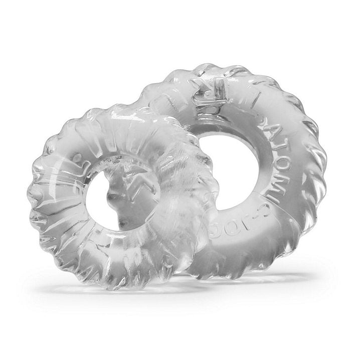 Truckt 2Pc Cockring Set Clear (Net)