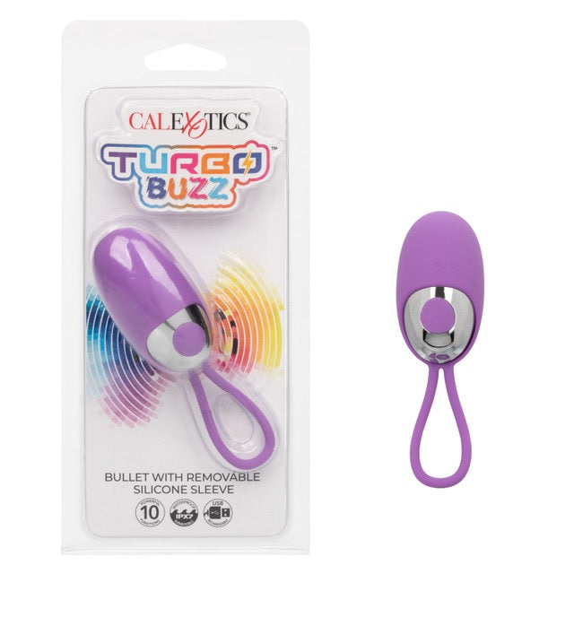 Turbo Buzz Bullet with Removable Sleeve Purple