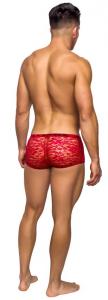 MINI SHORT STRETCH LACE SMALL RED