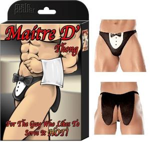 NOVELTY MAITRE D THONG BLACK O/S