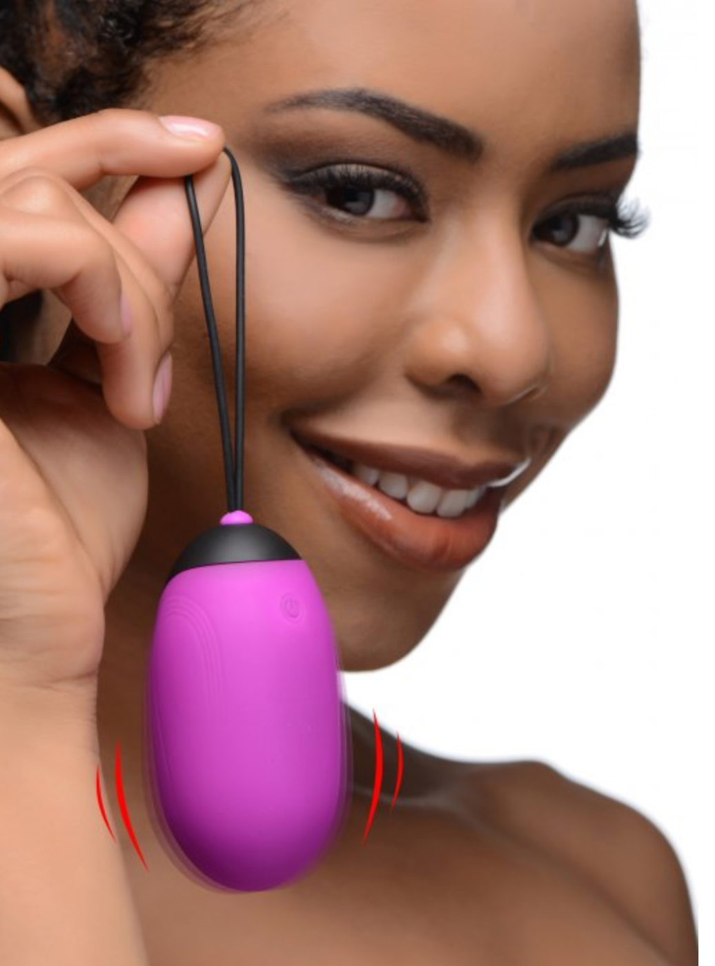 XL Silicone Vibrating Egg - Purple