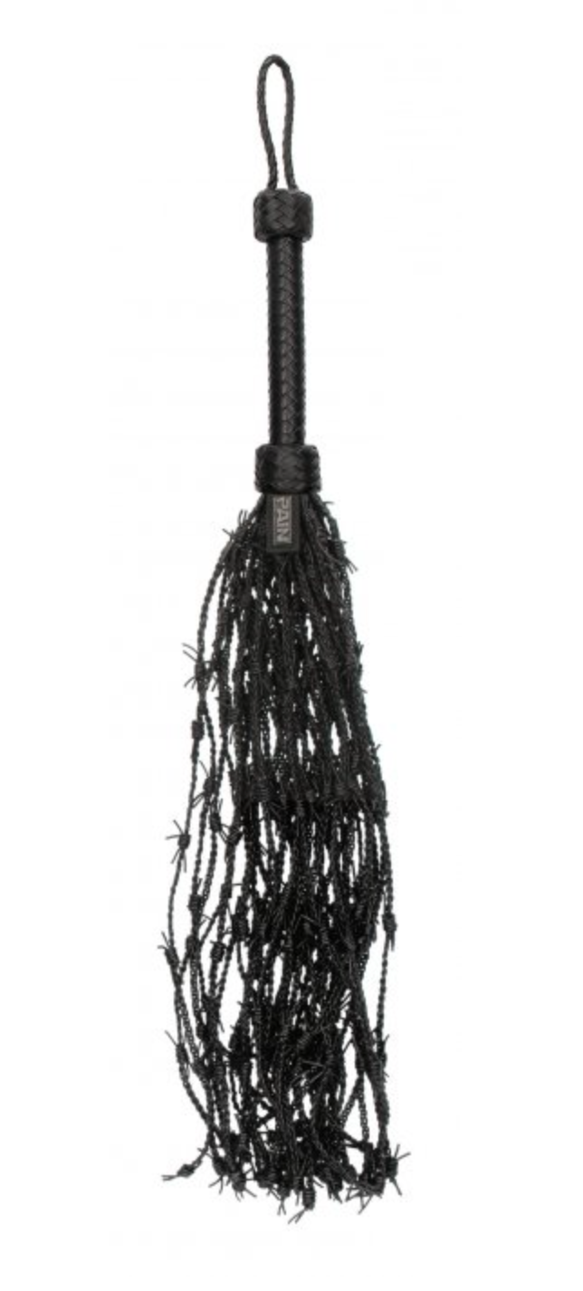 Leather Barbed Wire Flogger