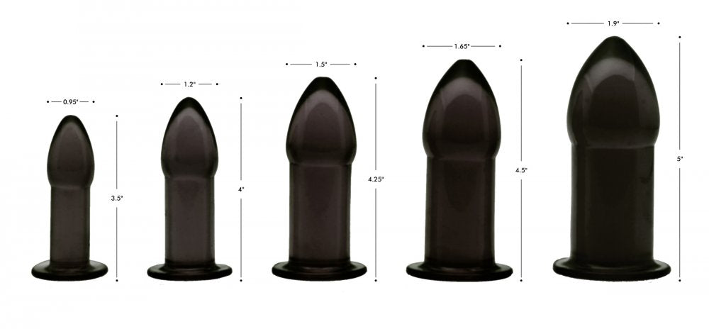 5 Piece Anal Trainer Set - Black