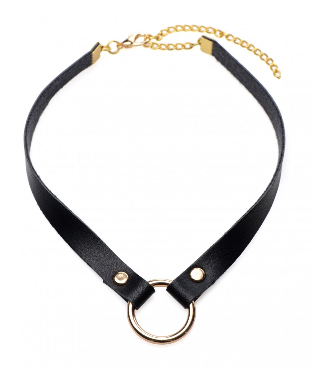 Posh Pet Gold Ring Slim Choker