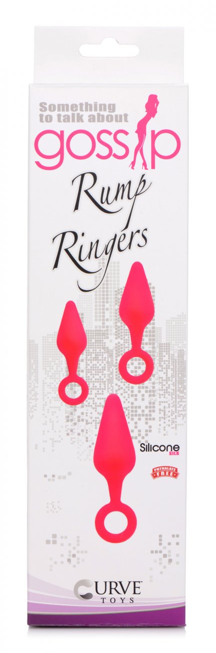 Rump Ringers 3 Piece Silicone Anal Plug Set - Pink