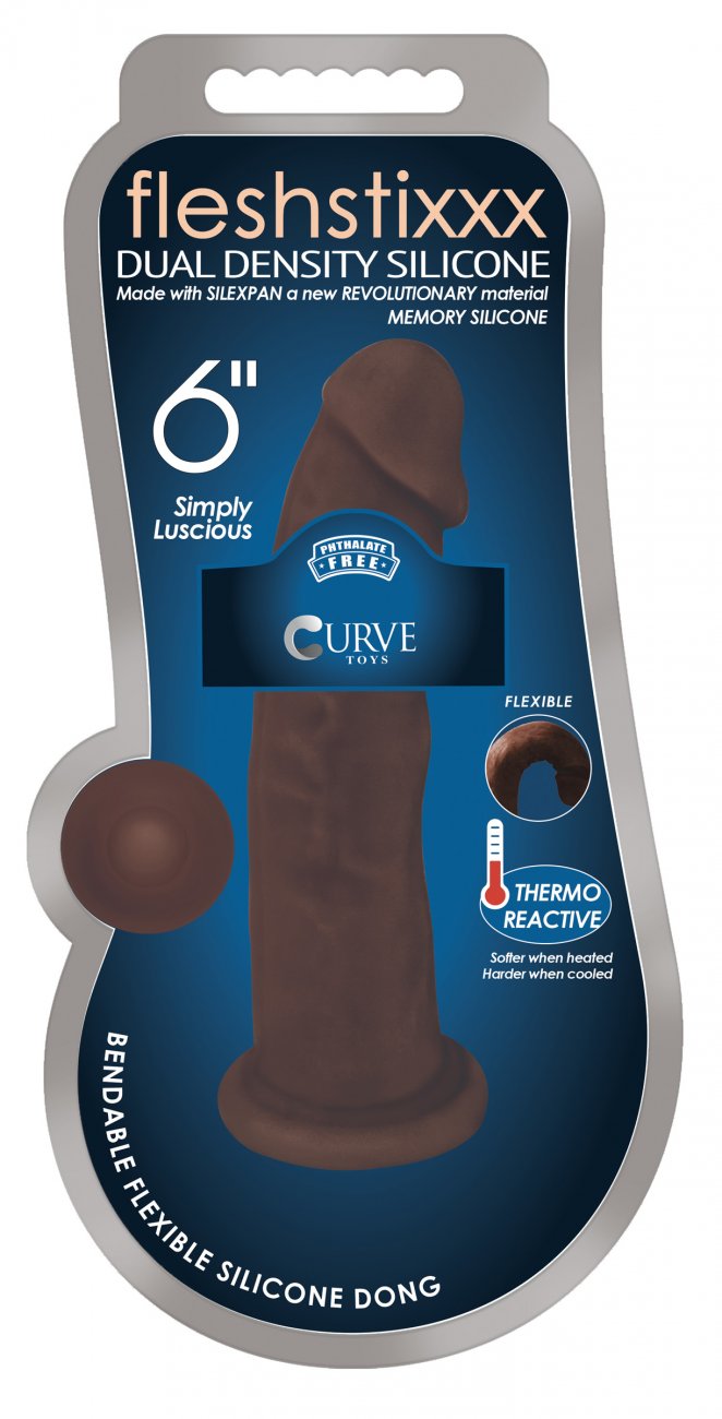 Silexpan Dark Hypoallergenic Silicone Dildo - 6 Inch Silexpan Dark Hypoallergenic Silicone Dildo - 6 Inch