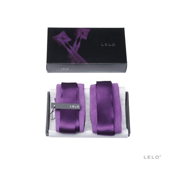 ETHEREA Silk Cuffs, Purple
