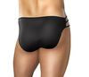 NYLON/SPANDEX CAGE BRIEF BLACK